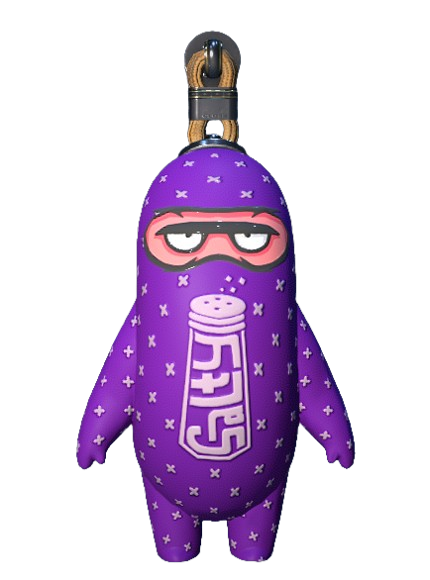 Pinch O' Salt Charm Purple Pattern